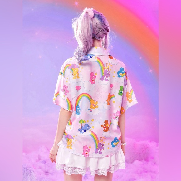 Y2K Care Bears Print Girlhood Core Shirt - Picture 2 of 5